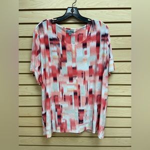 M COLLECTION GORGEOUS WOMEN SUMMER SHORT SLEEVE TOP SIZE 3X